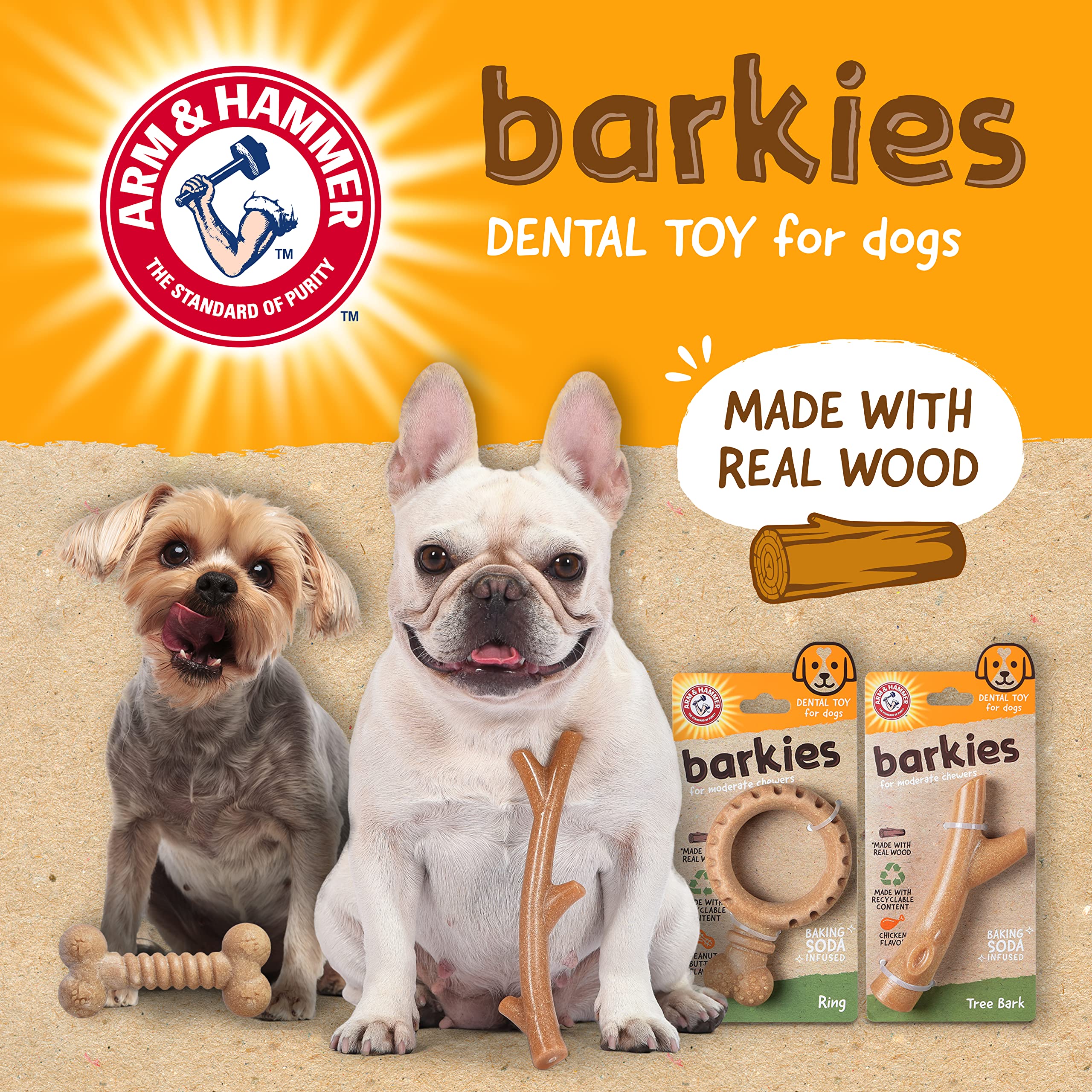 Arm & Hammer Barkies perfecto para perros con masticación prolongada