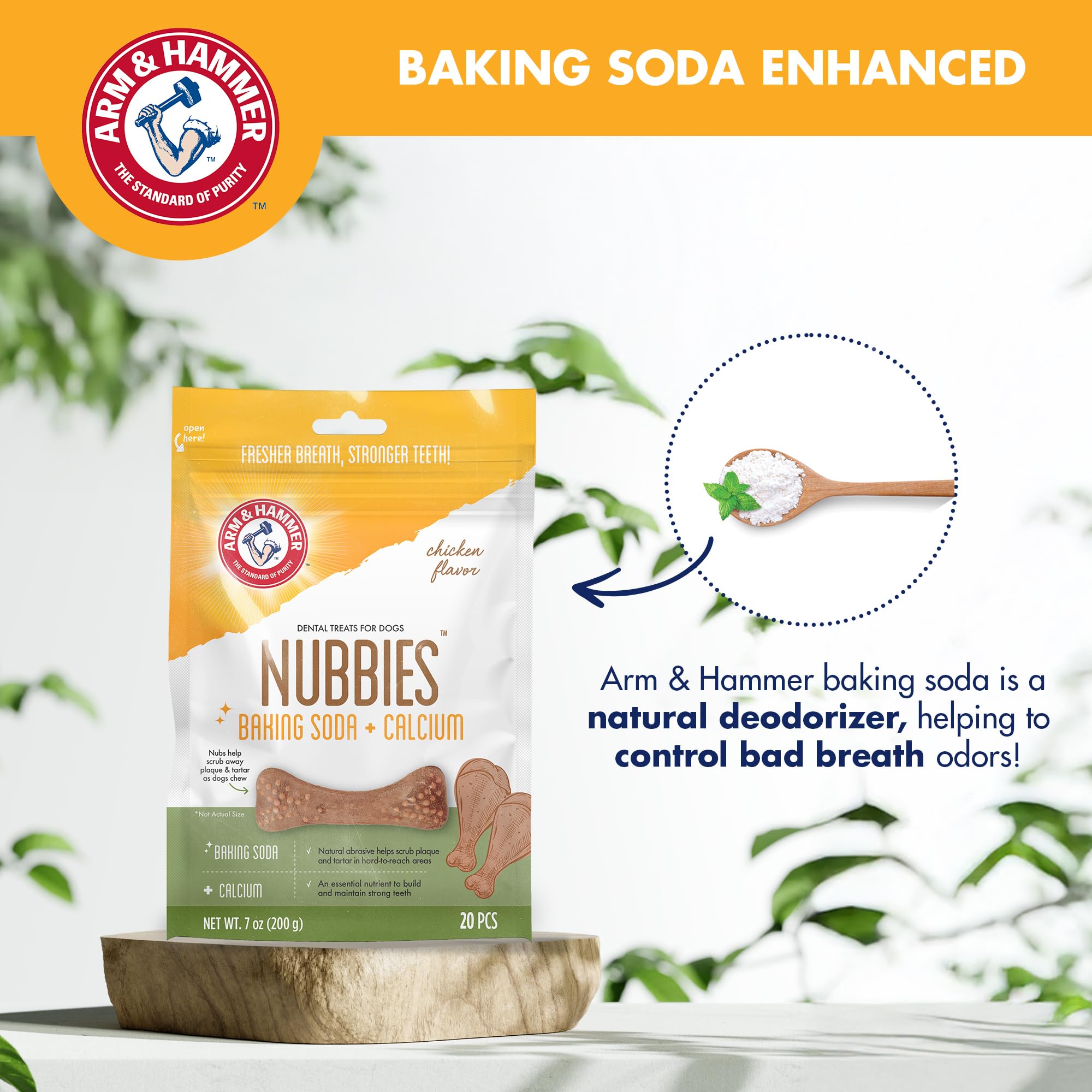 Arm & Hammer Nubbies para Mascotas: aliento más fresco tras cada mordida.