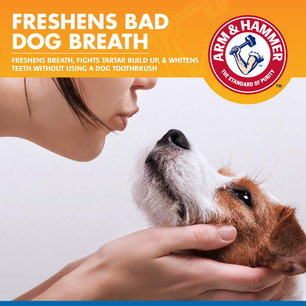 Arm & Hammer aplicación en dientes y encías para higiene diaria.