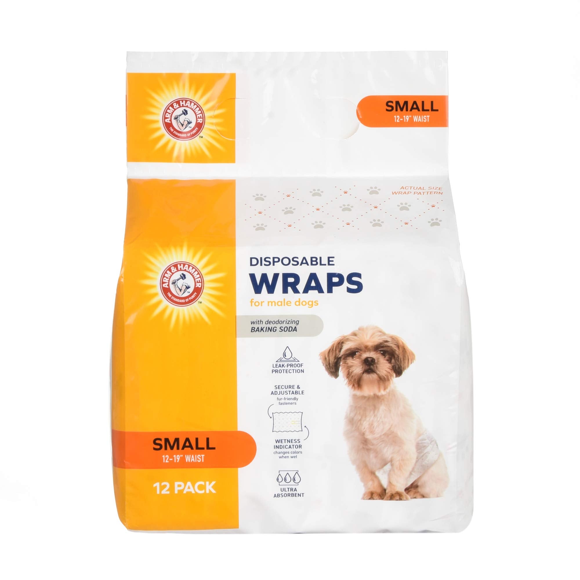 Arm & Hammer Bandas para Macho Pequeño con ajuste de cintura y comodidad.