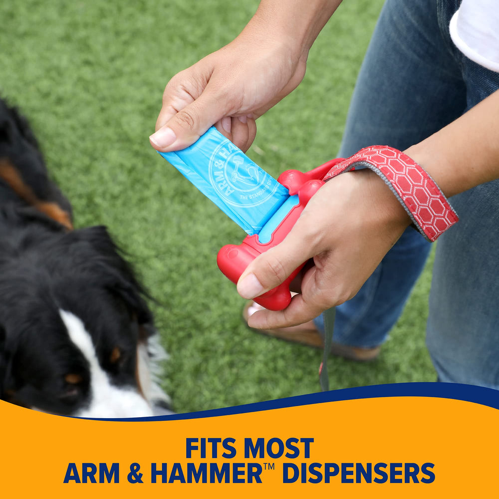 Bolsas Arm & Hammer para excrementos de perros y gatos en casa.