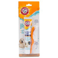 Cepillo dental pequeño para cachorros, facilita el cepillado inicial.