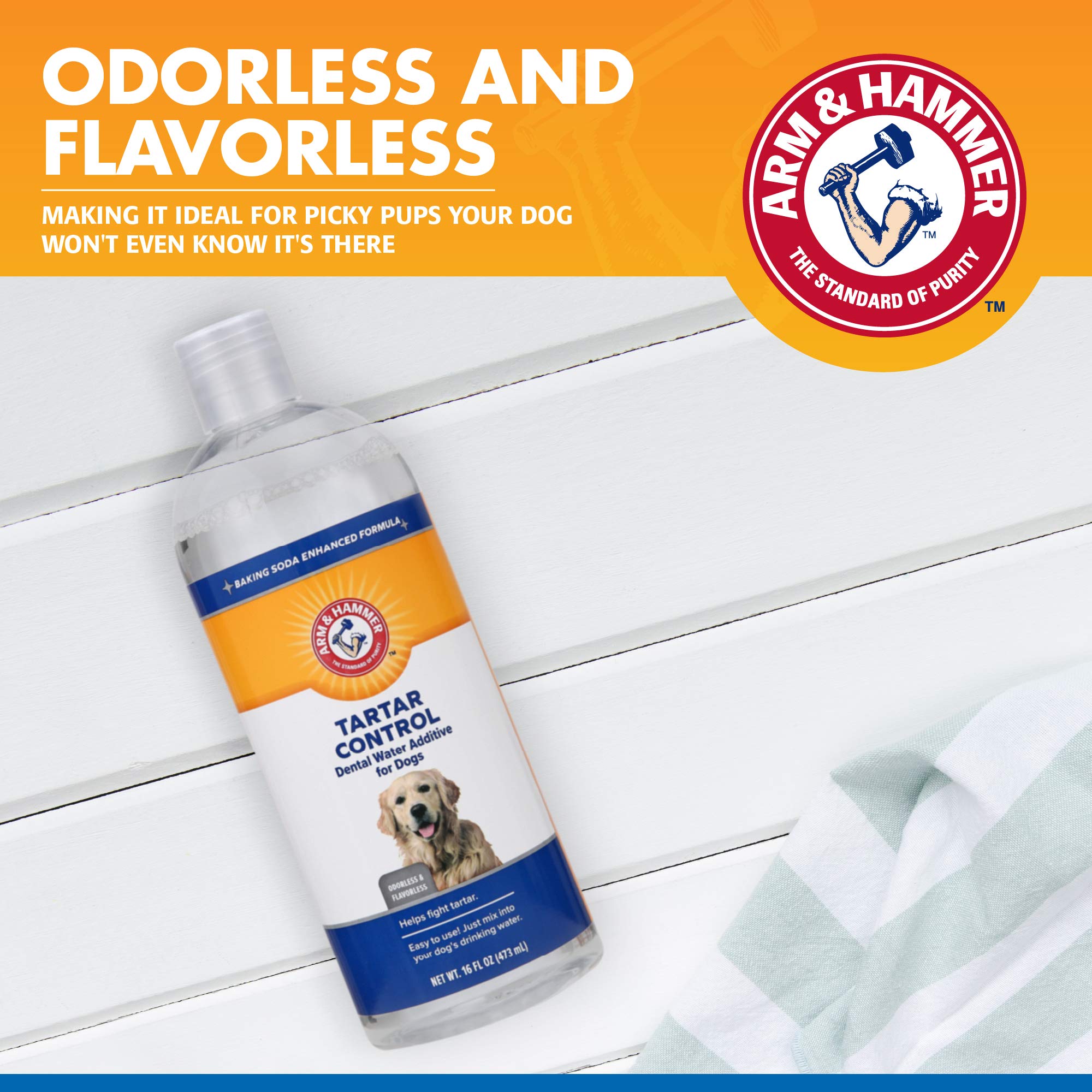 Arm & Hammer Clinical Care Dental Rinse facilita el cuidado dental sin cepillado.