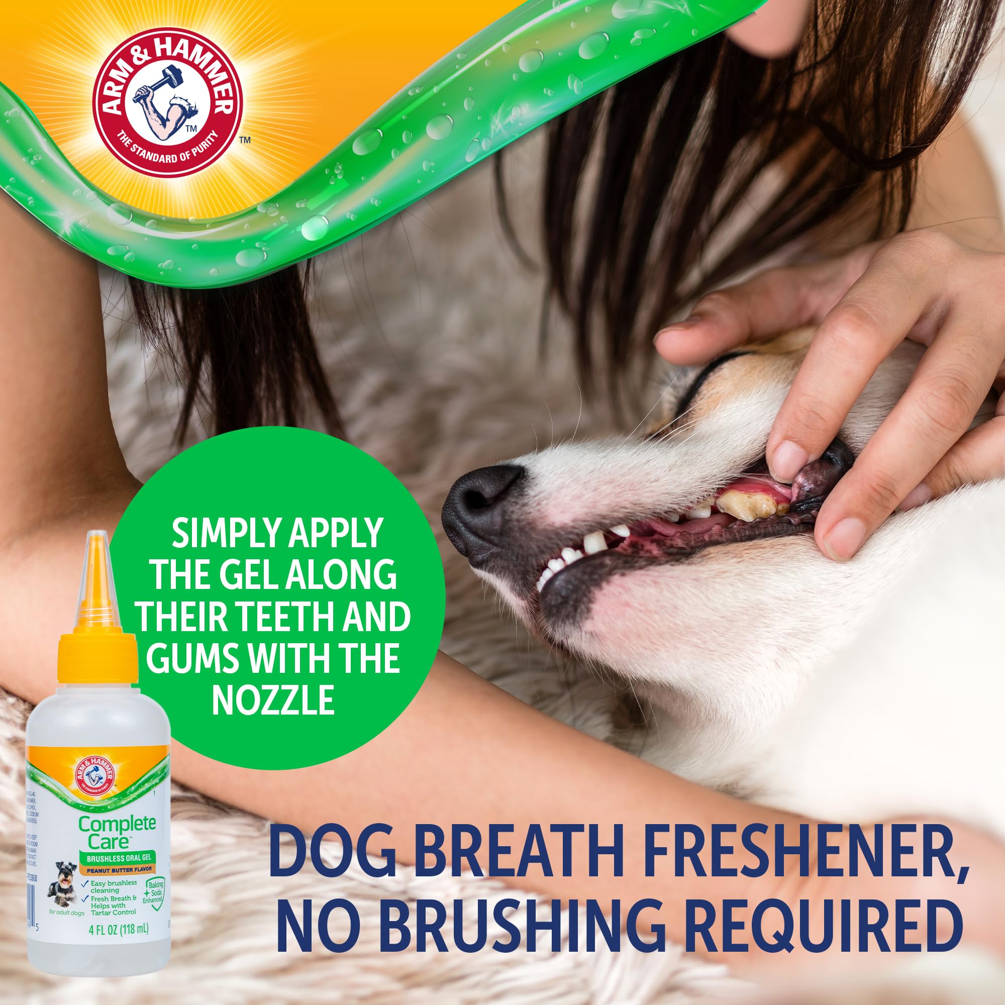 Arm & Hammer control de sarro para perros, ayuda suave.