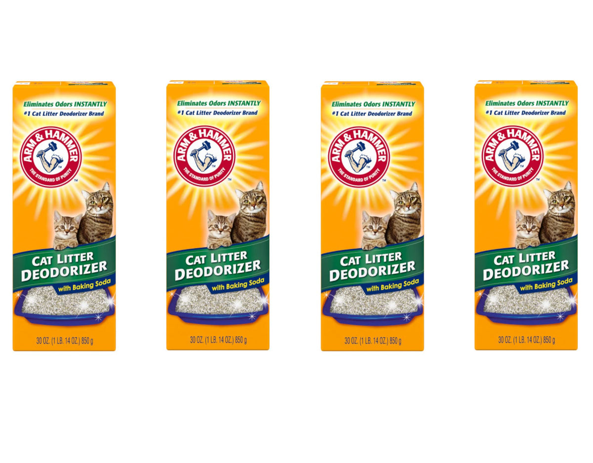 Arm & Hammer desodorante para arena de gatos, enfoque desodorizante, mantiene la caja fresca tras cada uso.
