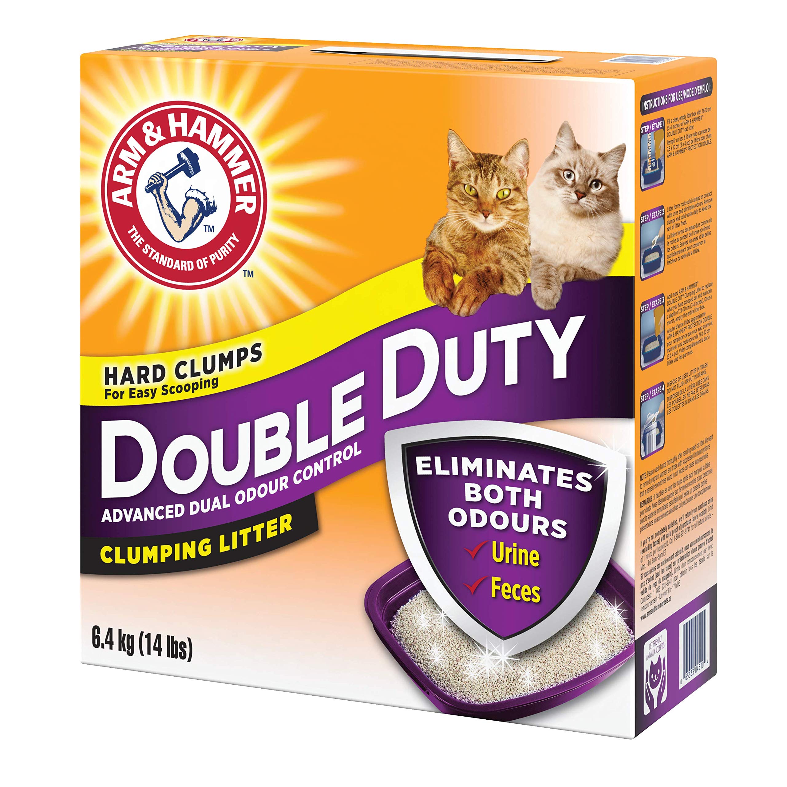 Arm & Hammer Doble Deber sin polvo reduce la suciedad en el piso