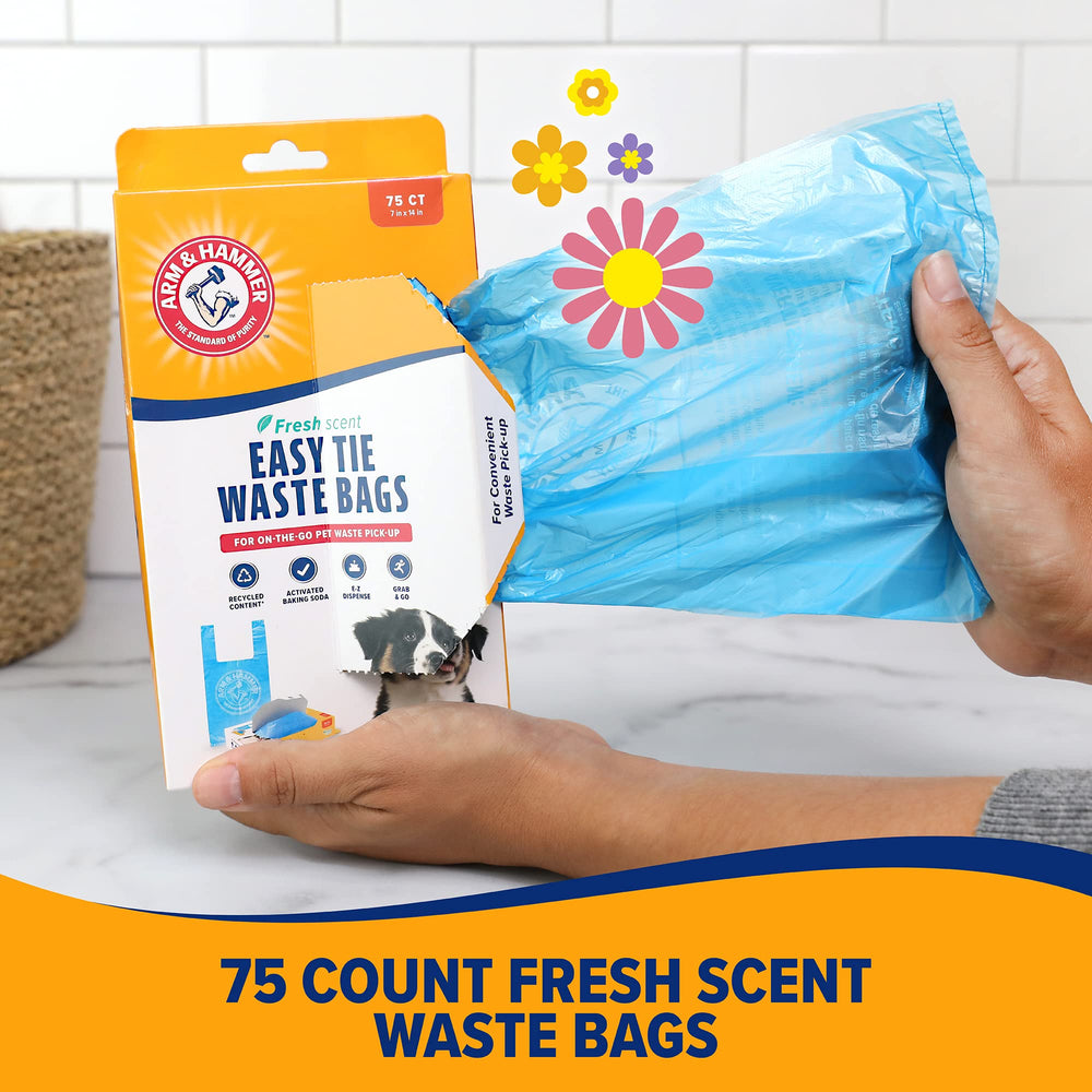 Uso en paseo diario con Arm & Hammer Easy-Tie, fácil de usar