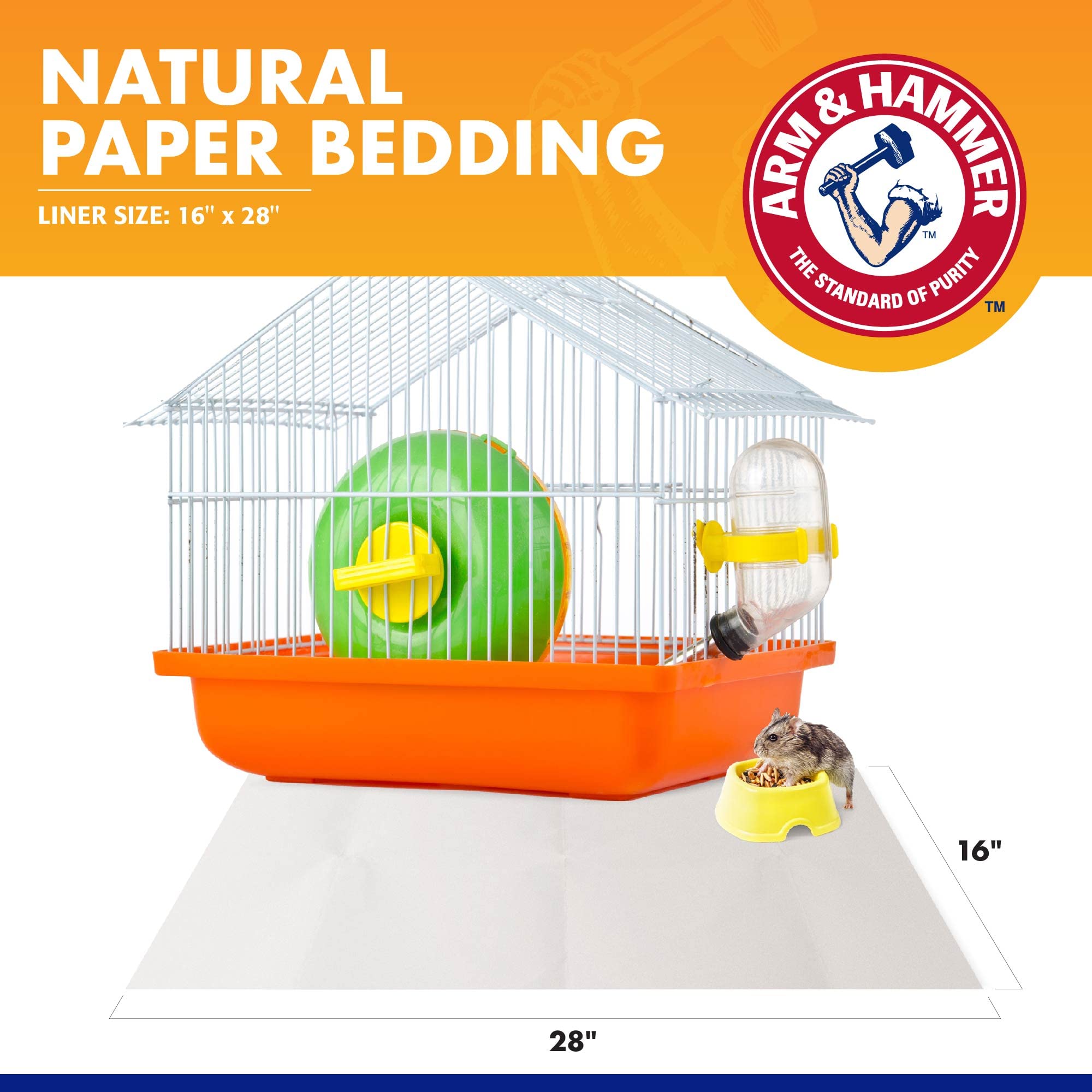 Fundas absorbentes Arm & Hammer recortables, se ajustan a diferentes bandejas.