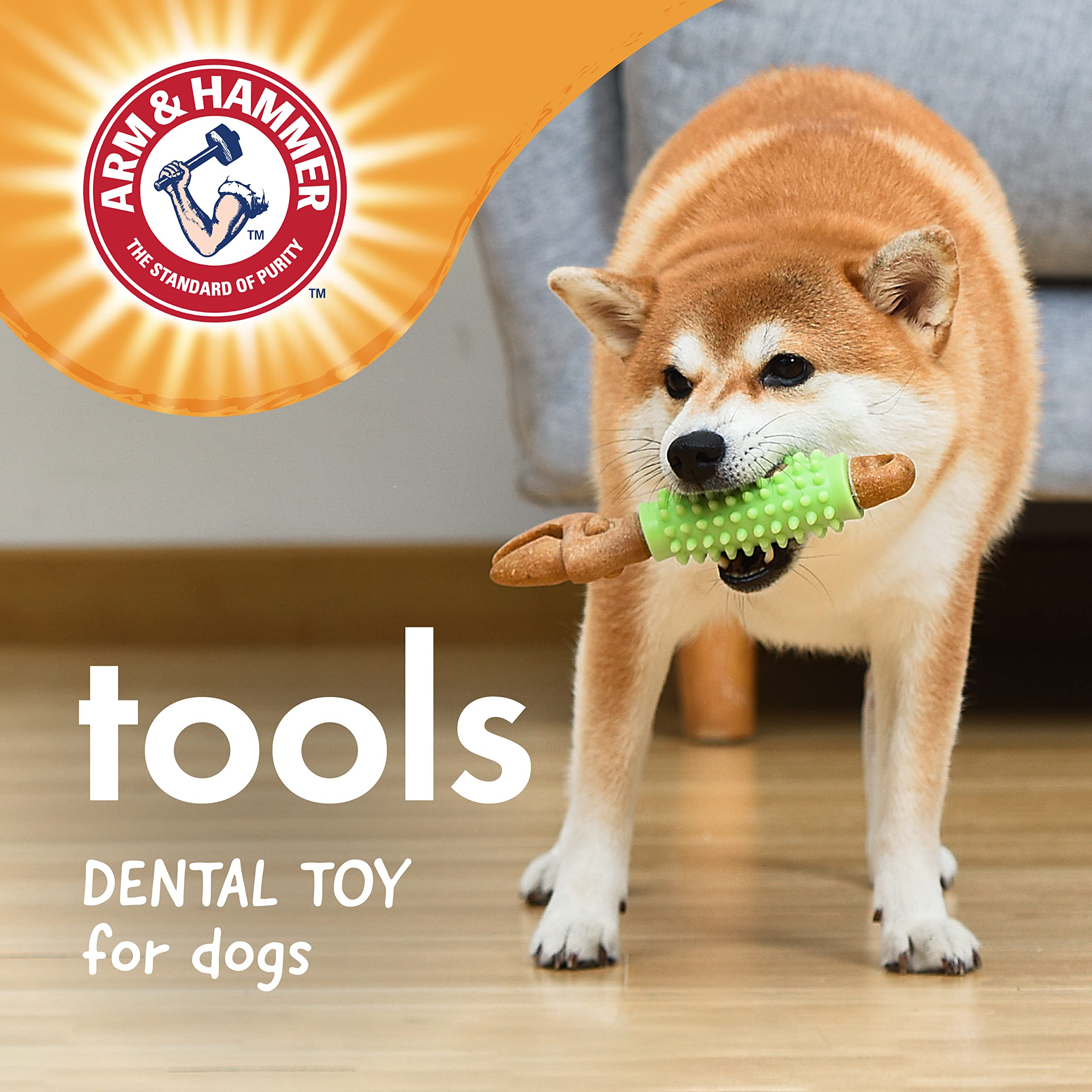 Arm & Hammer para Mascotas: mango ergonómico facilita el agarre durante el juego.