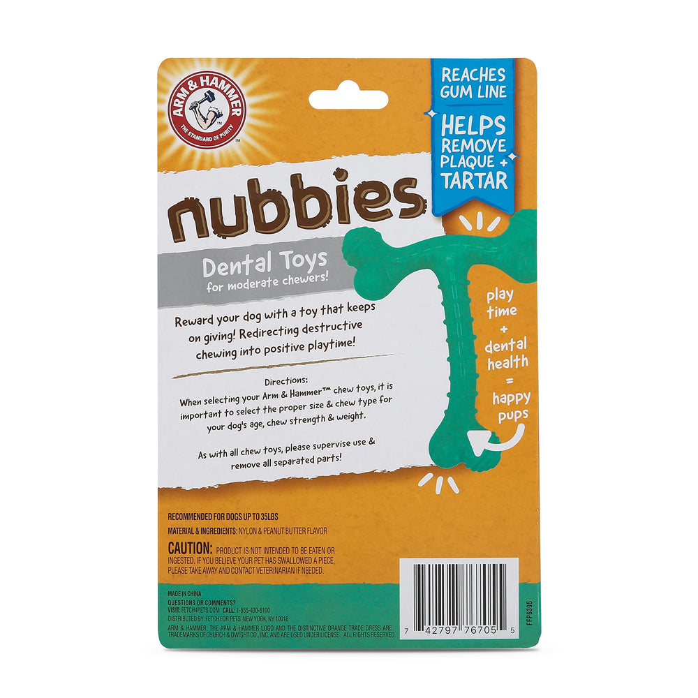 Arm & Hammer Nubbies TBone: complemento de juego seguro para perros pequeños