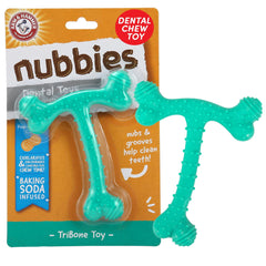 Arm & Hammer Nubbies TBone: juguete dental para perro, diseño para contacto con dientes durante la masticación