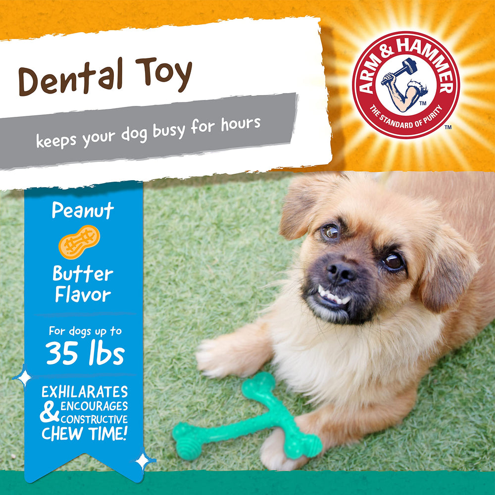 Arm & Hammer Nubbies TBone: textura con protuberancias para limpieza dental durante juego