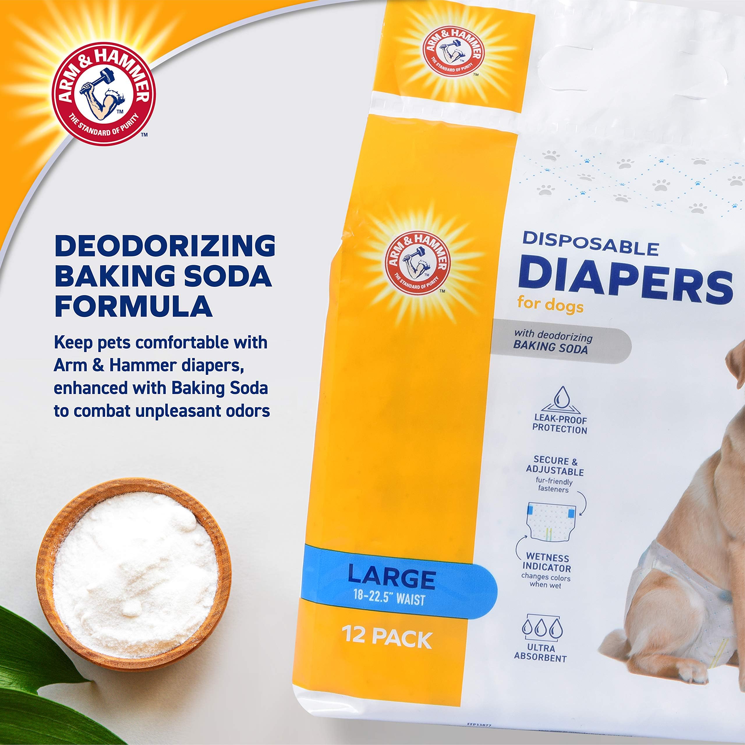Arm & Hammer para mascotas: ajuste cómodo y seguro para perro hembra.