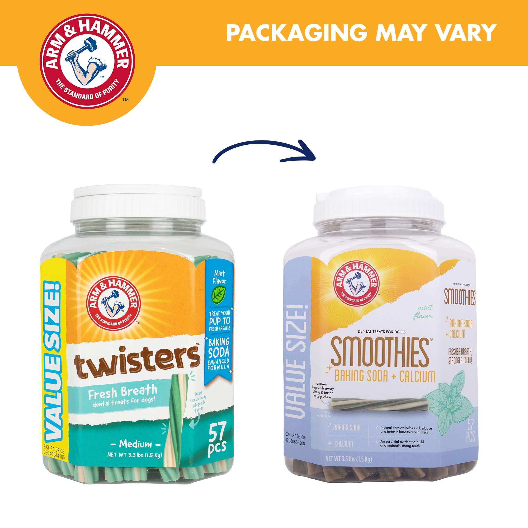 Bocados dentales con calcio de Arm & Hammer para dientes más fuertes