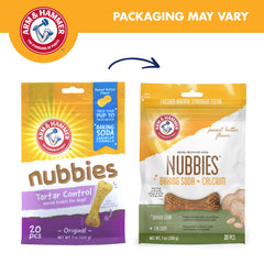 Nubbies con sabor mantequilla de maní favorece masticación y cuidado dental diario