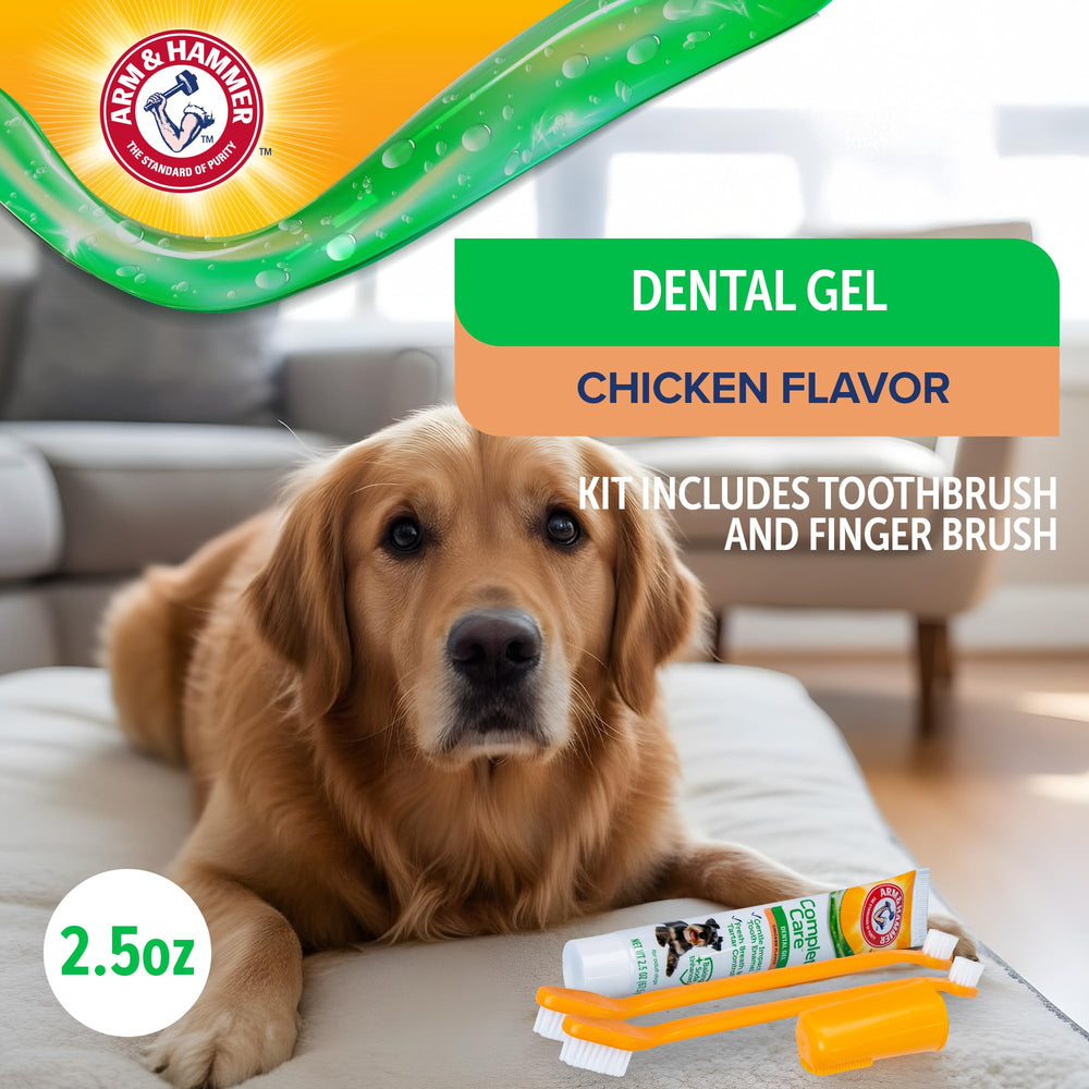 Pasta en gel sabor pollo de Arm & Hammer para perros.