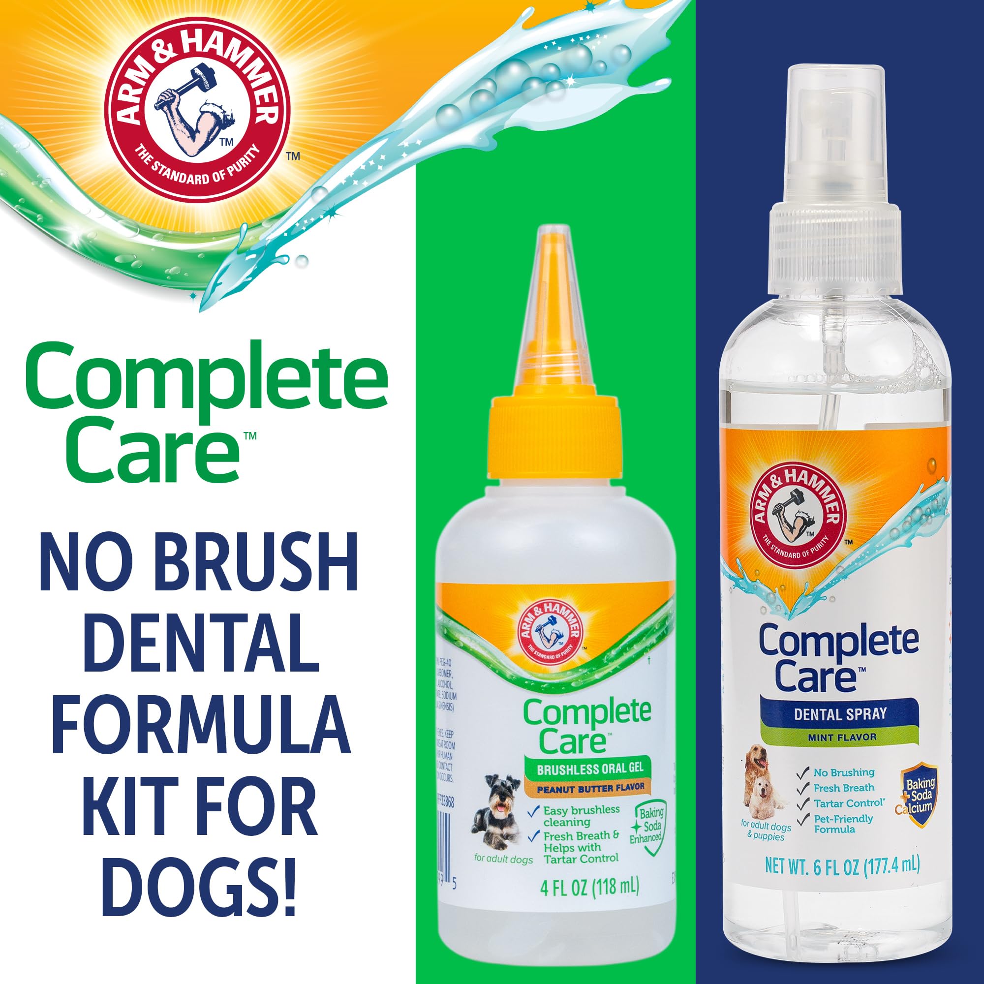 Arm & Hammer spray dental para perros, menta para aliento fresco.