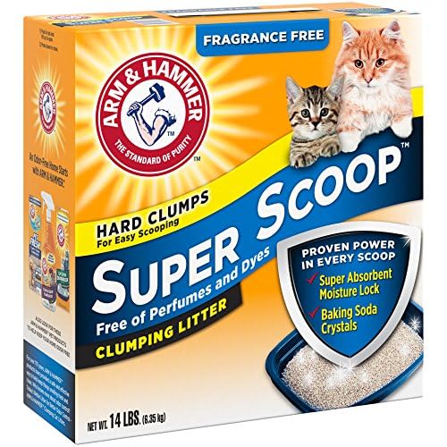 Arm & Hammer Super Scoop, sistema de aglomeración sólido para fácil limpieza