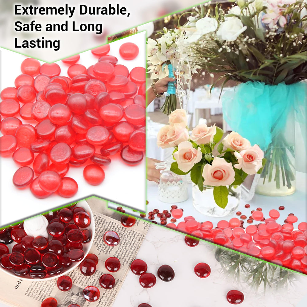 ARSUK piedras de cristal rojas para artesanía, perfectas para proyectos DIY