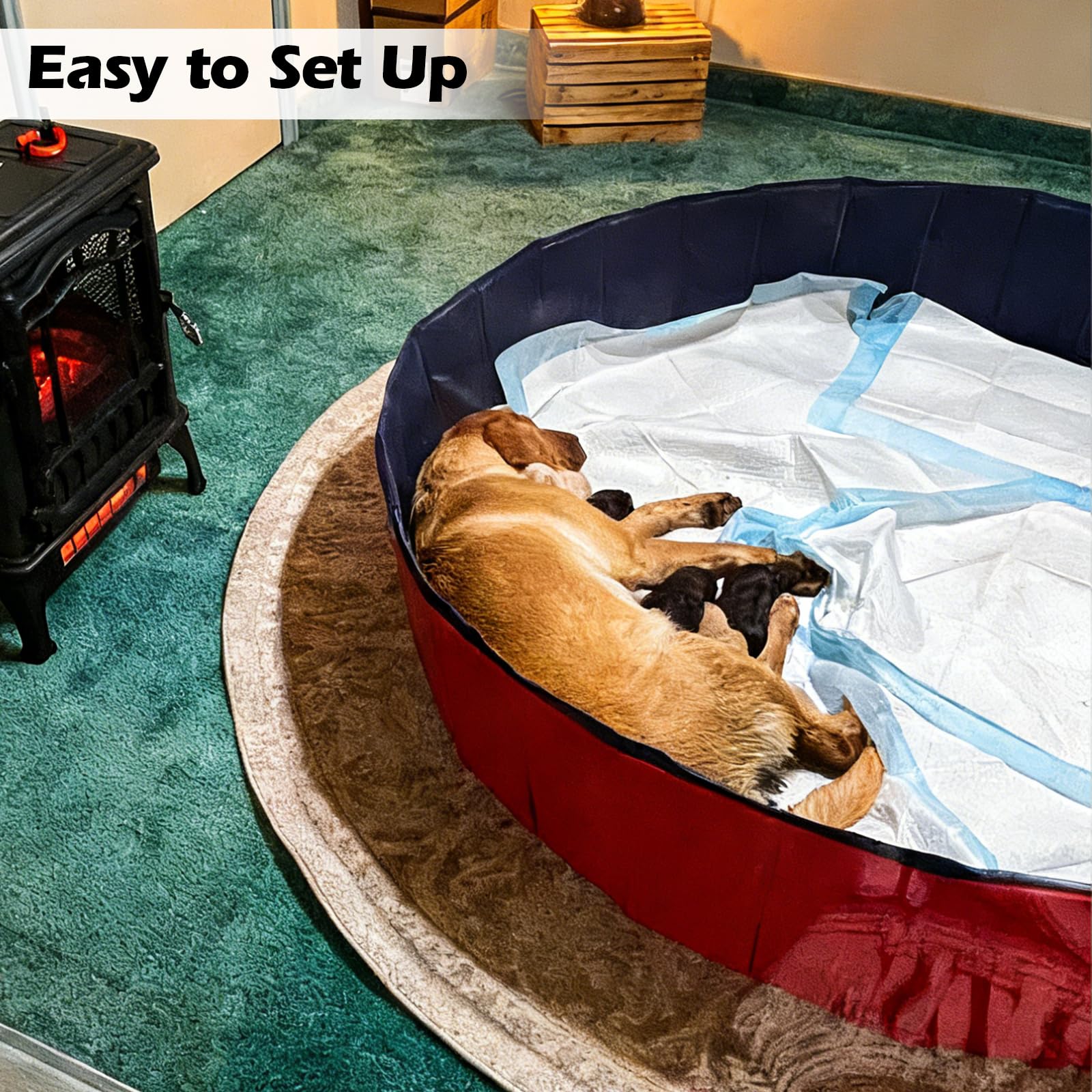 Artilife usos-multiples-whelping-perros, funciona como caja, piscina y baño