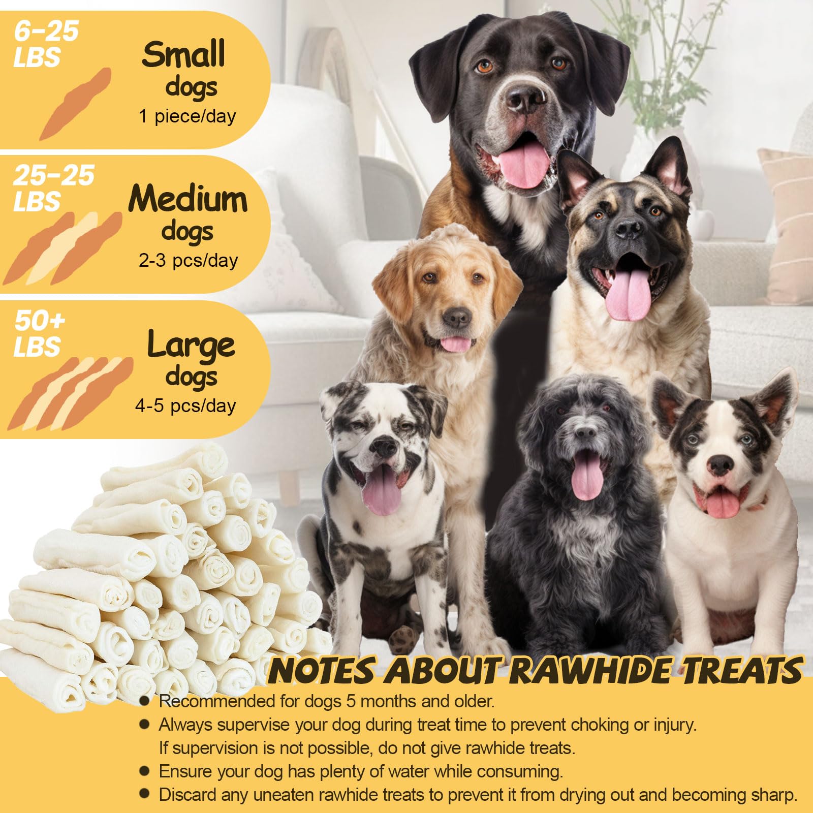 ASMPET palitos de pollo envueltos en piel cruda, ideal para paseos y entrenamiento.