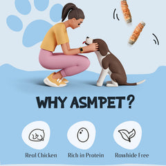 ASMPET Perro masticando bastones, experiencia agradable