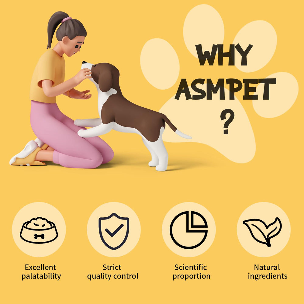 ASMPET recompensa masticable para perros, útil en adiestramiento y distracción.