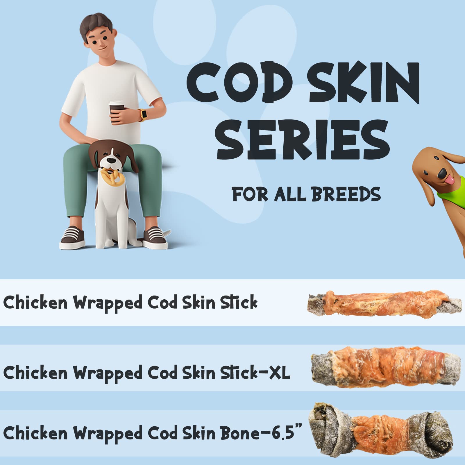 ASMPET Sin cuero: snack seguro para perros activos