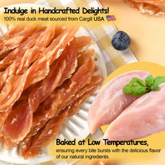 ASMPET textura de tiras de pollo crujientes para masticar con placer.