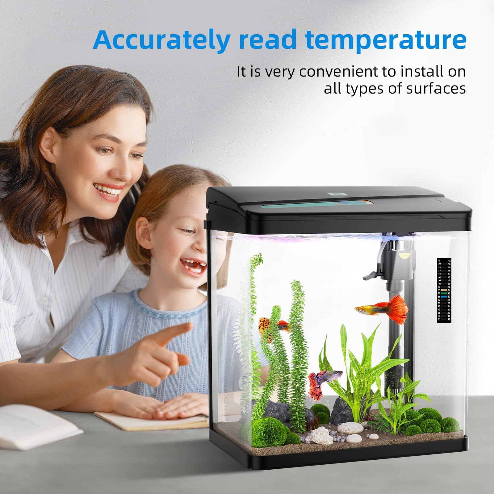 Asofelk monitoreo constante de temperatura para hábitos de peces estables.