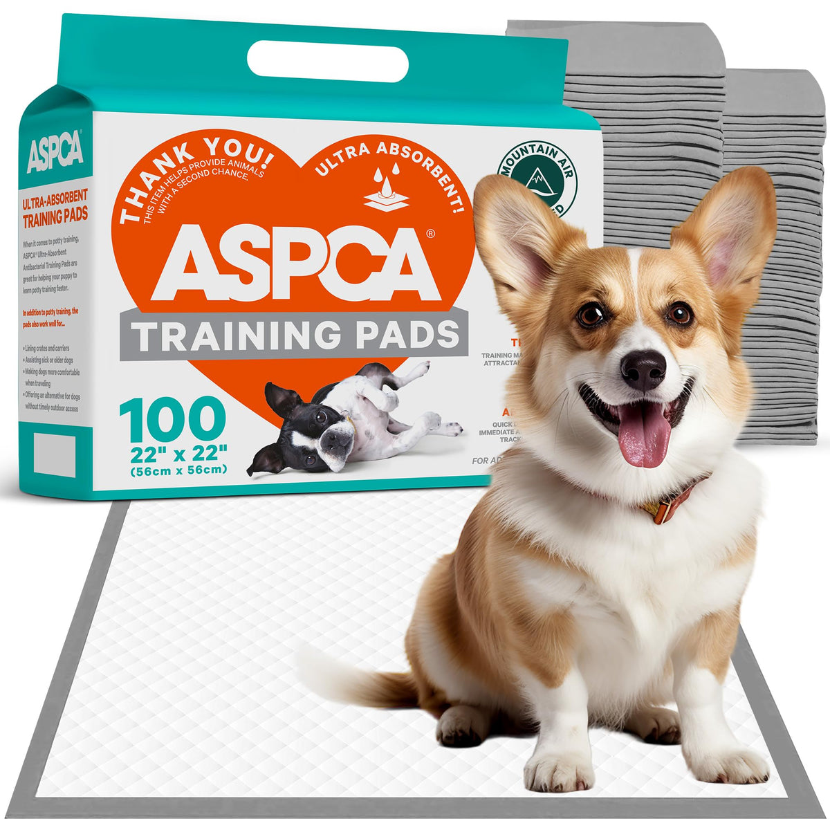 Almohadillas ASPCA con diseño de 6 capas absorbe rápidamente y evita fugas.