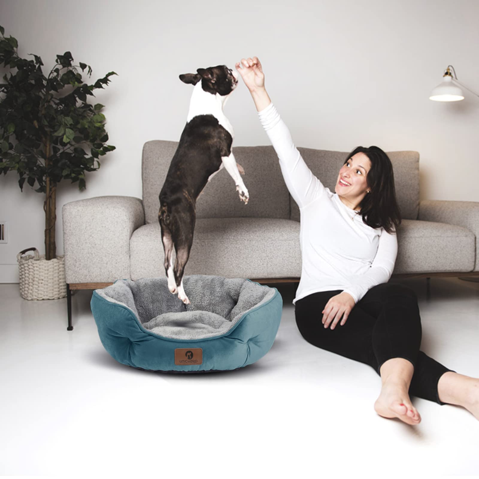 Asvin cama Sherpa suave para peludos que buscan confort