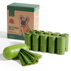 ATIFBOP bolsas biodegradables para perros, 150 unidades, ecológicas y fáciles de usar.