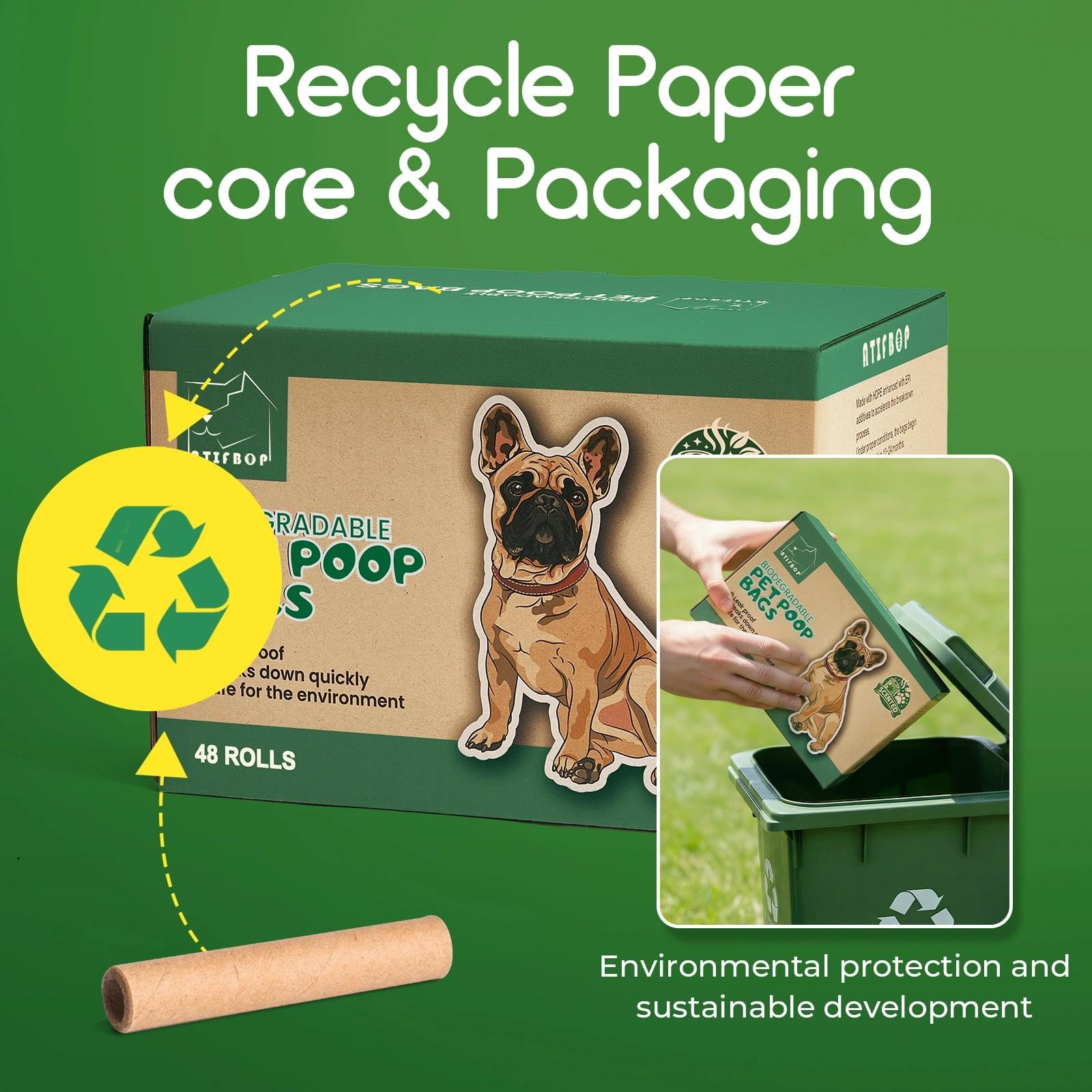 ATIFBOP usos múltiples: para gatos, pañales y residuos del coche.