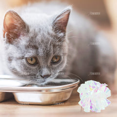 Pelotas crinkle para gatos de AUEAR, 2 pulgadas, resistencia en persecuciones.