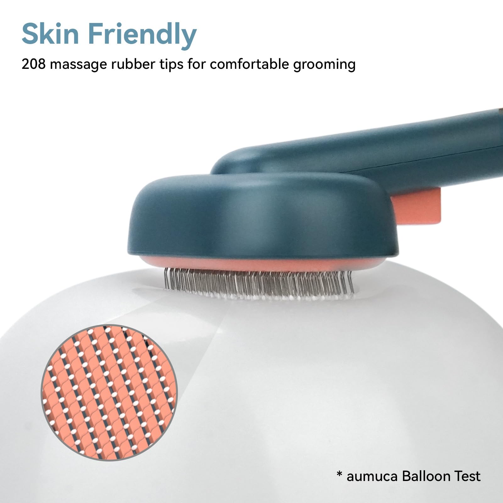 Brins inox renforcés et durables pour brosse Aumuca, efficacité sur les poils.