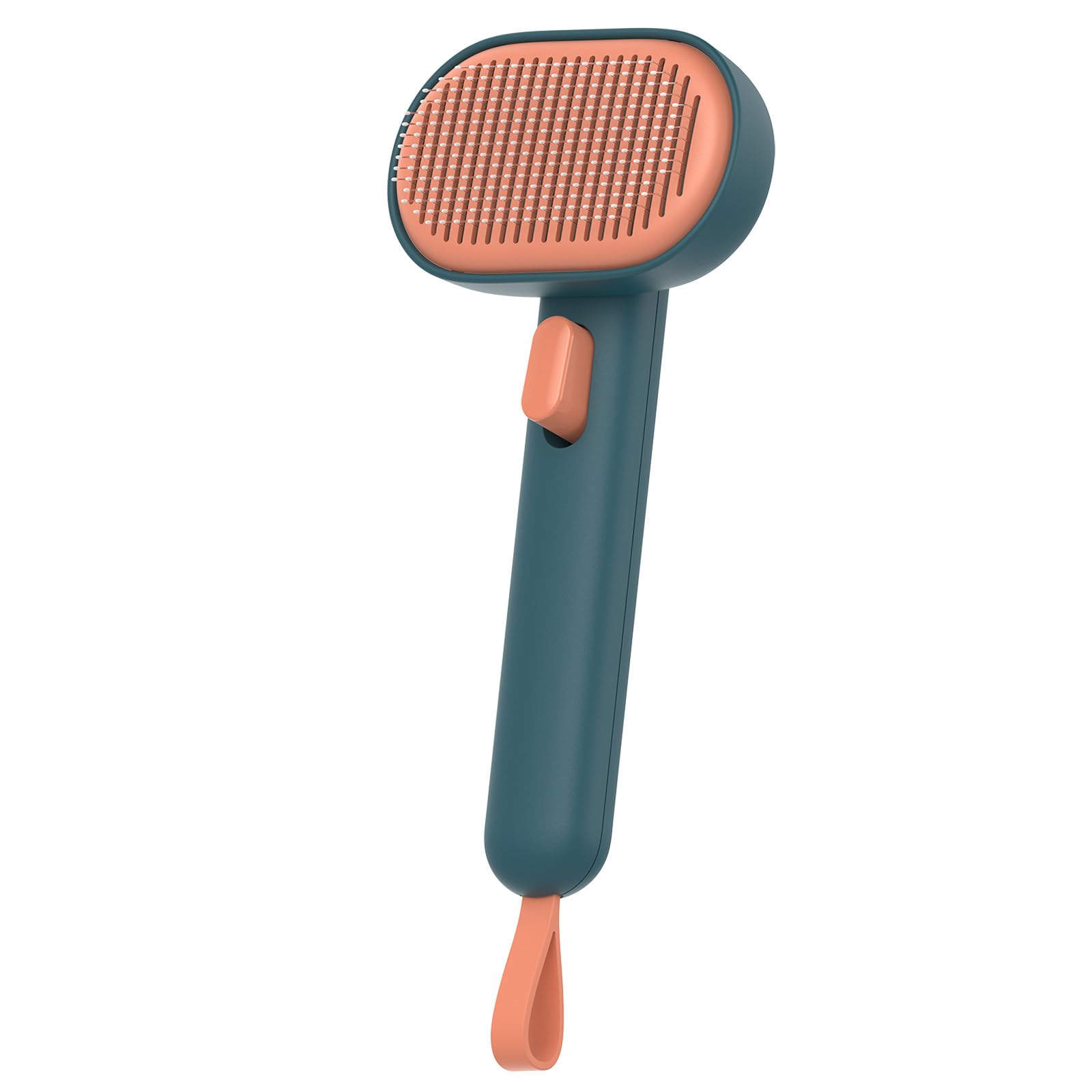Brosse Slicker Aumuca avec nettoyage auto pour chiens et chats, pratique et efficace.