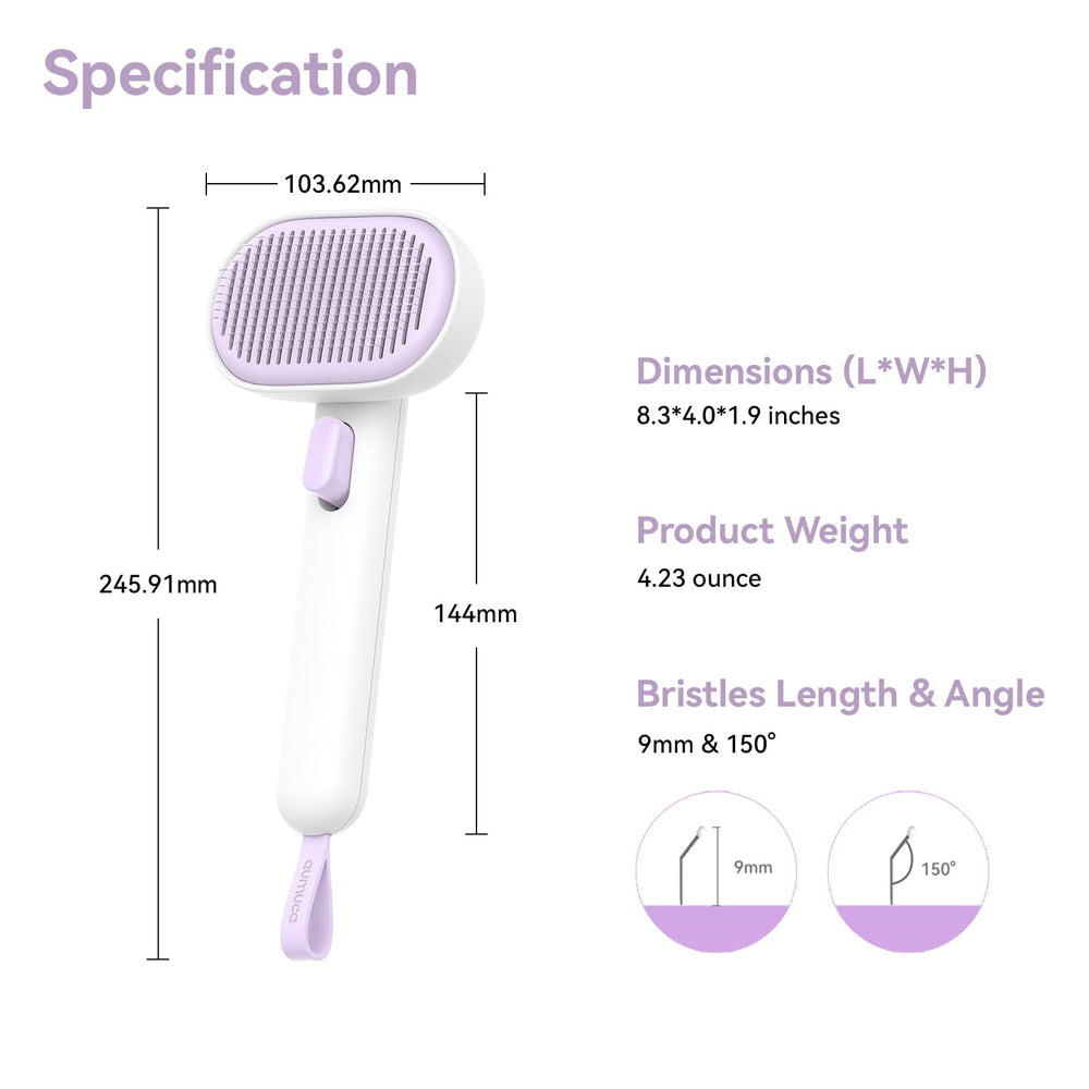 Zoom sur les poils morts capturés par la brosse Aumuca.