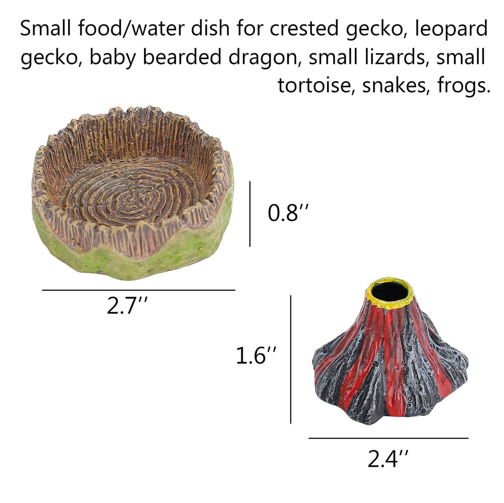 AUTSEEYS solución de alimentación y agua para reptiles pequeños, versátil.