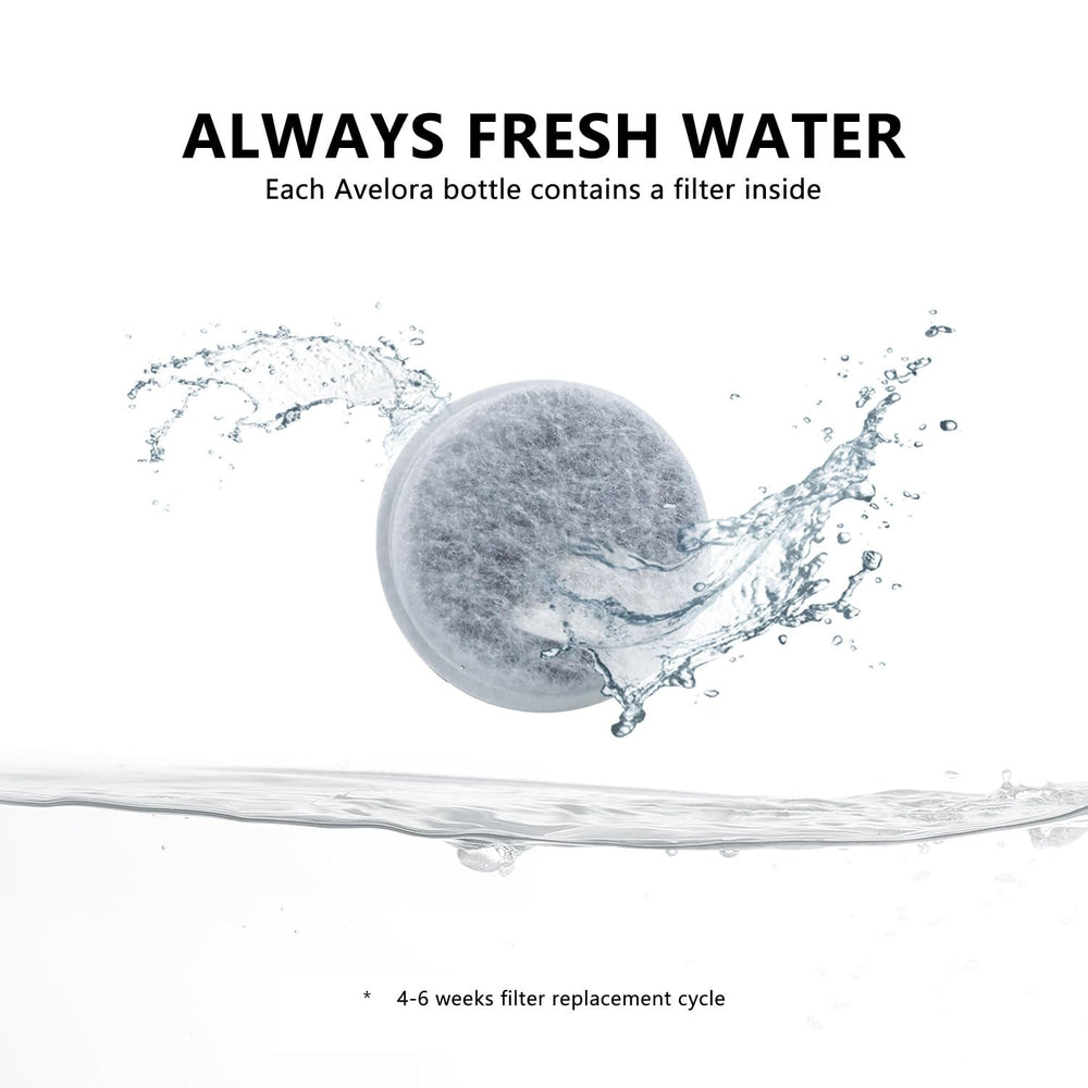 La AVELORA con filtración de carbono activado para agua fresca.