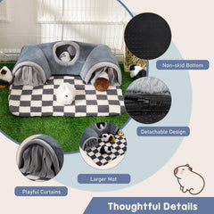 Avont cama suave desmontable, ideal para dormir o jugar en casa de mascotas.
