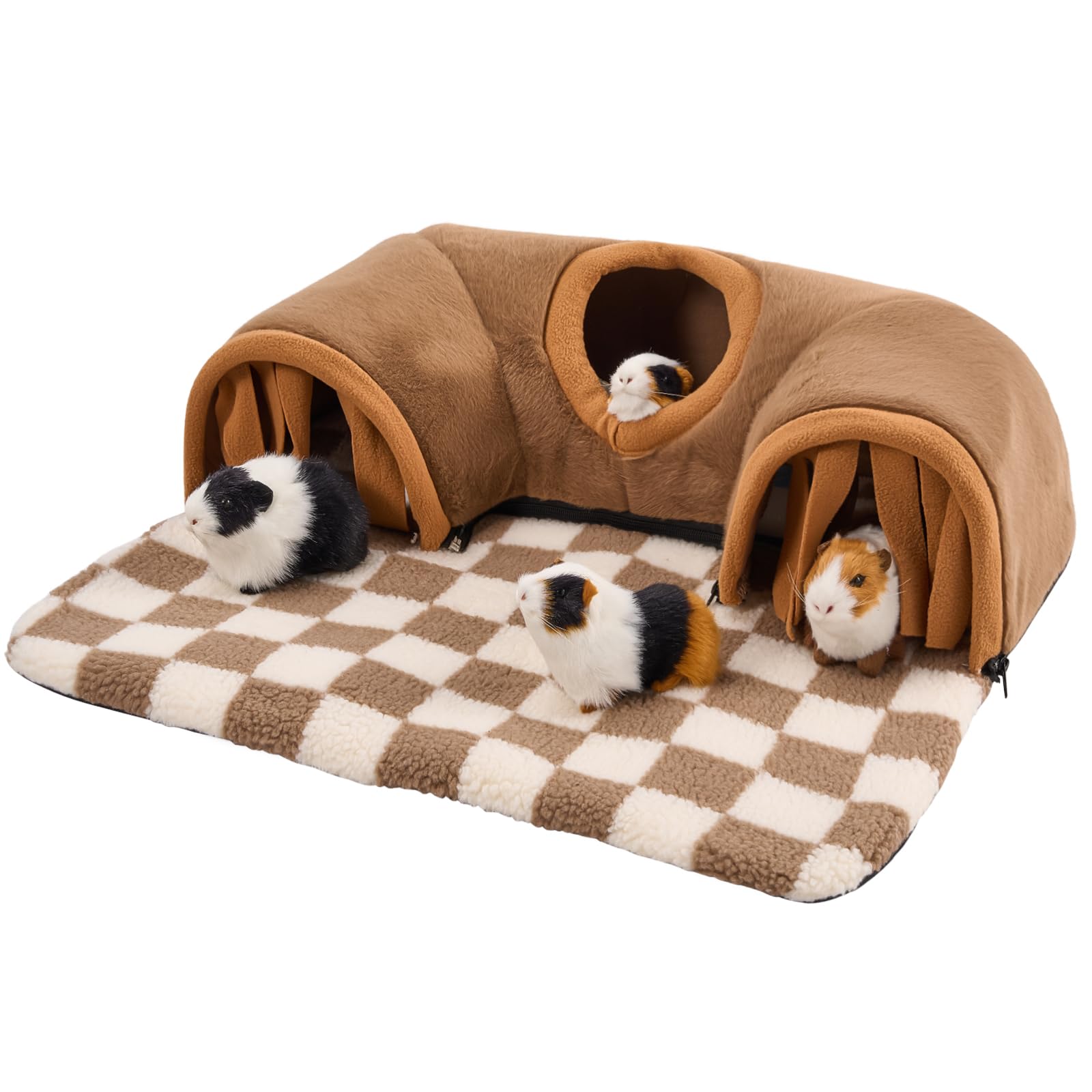 Avont-esconderijo-túnel-grande: refugio suave para mascotas pequeñas.