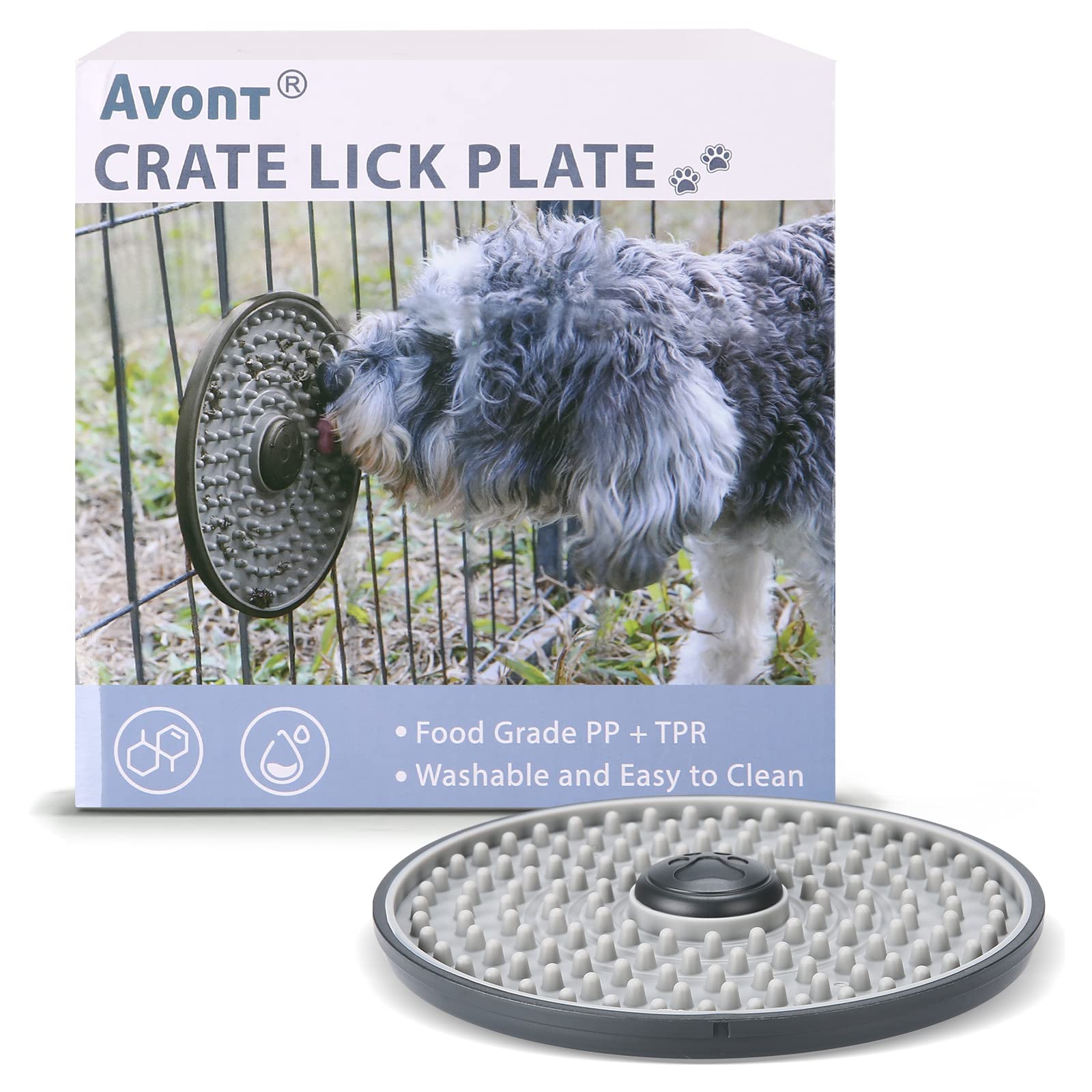 Entretenimiento diario con Avont placa de lamido para perros y gatos.