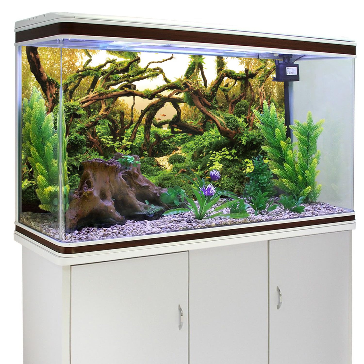 AWERT fondo acuario lecho río, aporta naturalidad y textura sutil.