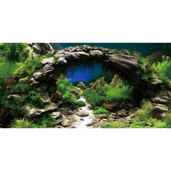 AWERT fondo acuario piedra arqueada: aspecto realista y profundidad visual
