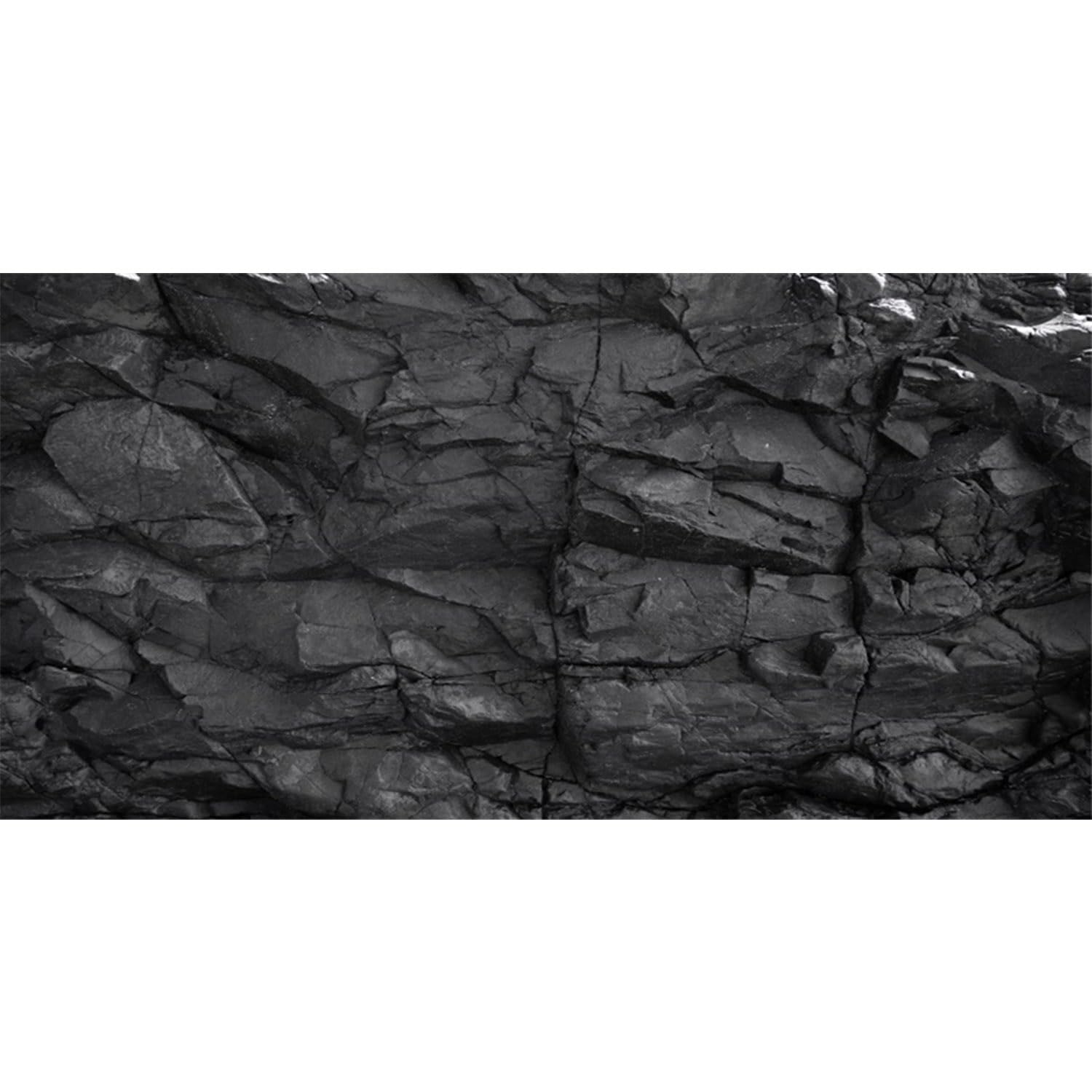 Fondo AWERT de acuario con piedra negra, añade profundidad y color realista.