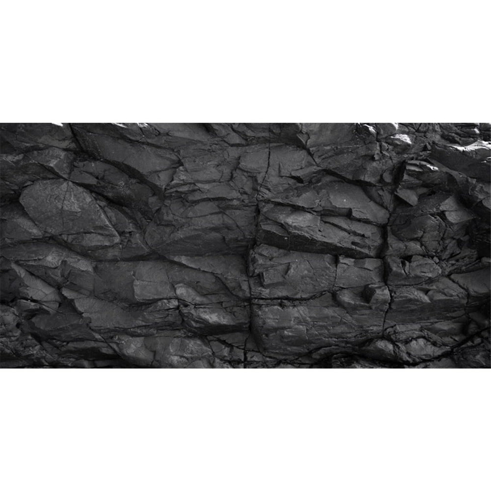 Fondo AWERT de acuario con piedra negra, añade profundidad y color realista.