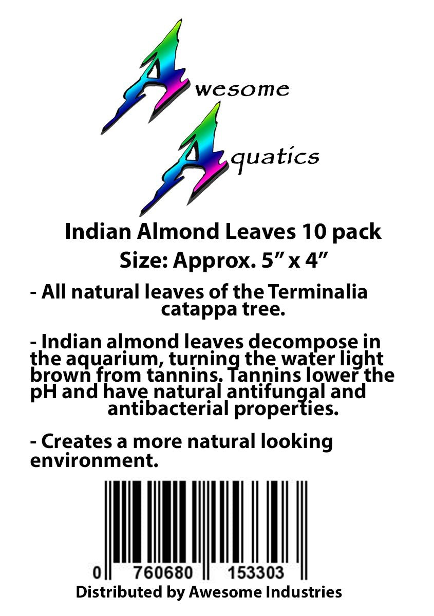 Awesome Aquatic: ambiente natural en el tanque gracias a las hojas que descomponen lentamente.