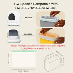AWoHH bolsas para cajas automáticas 18x12-6 pulgadas, cierres seguros