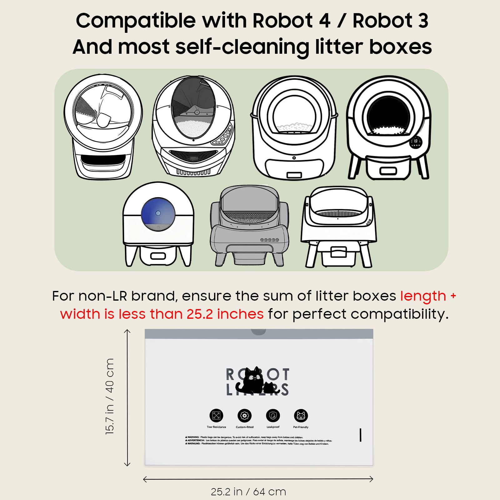 AWoHH encaje-rapido-bolsas-robot-5-4-3: instalación fácil para uso cotidiano.